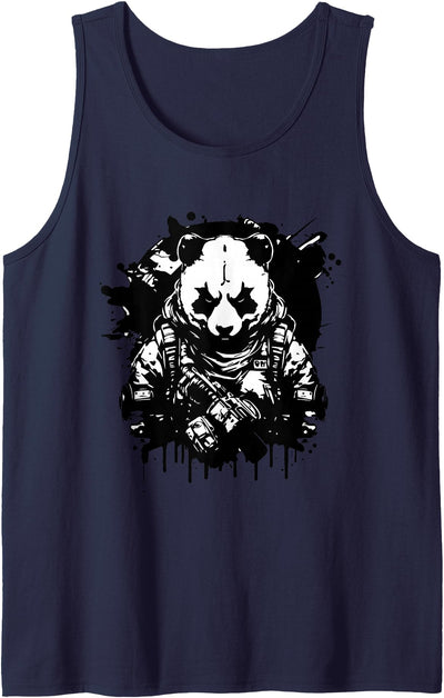 Determined Tactical Panda - Not so Fluffy and Harmless Tank Top