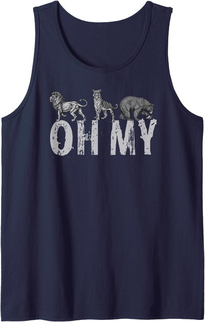Lions Tigers Bears OH MY - Classic Wizard of Oz Inspired Tank Top