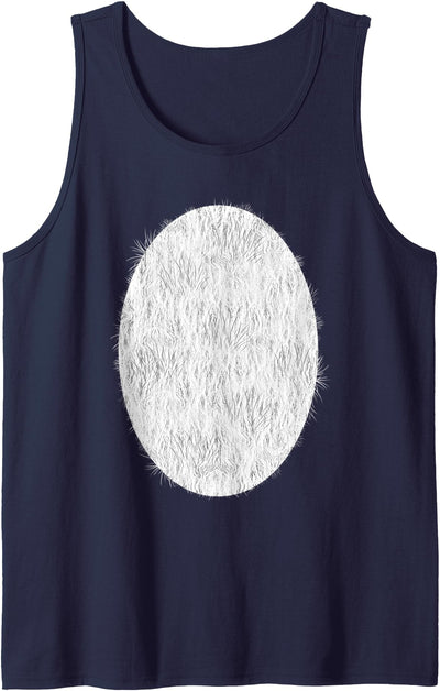 Halloween Panda Bear Belly Hair Costume Tank Top