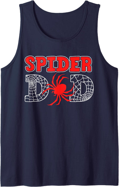 Spidey Birthday Family Matching Outfits Kid Adults Spider Dad Spidey Birthday Family Matching Kid Daddy Spiders Tank Top