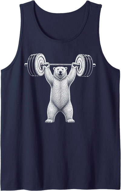 Polar Bear Gym Deadlift Workout Weightlifting Tank Top