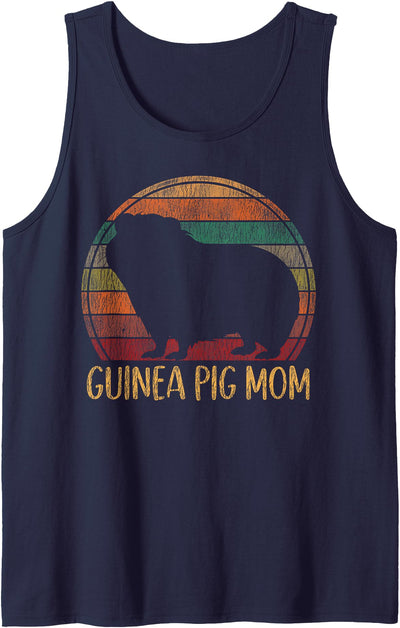 Guinea Pig Retro Vintage Mom Tank Top