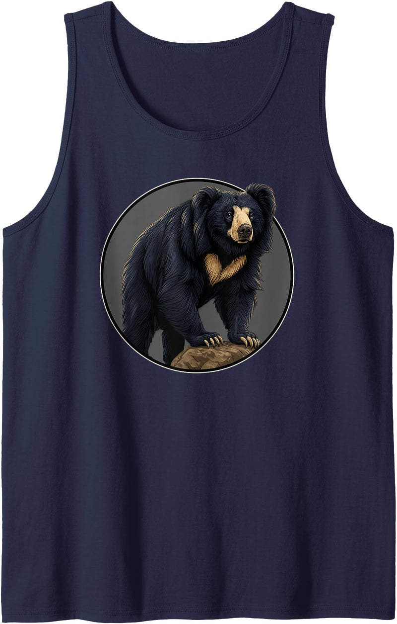 Sloth Bears Sloth Bear Lovers Shop Sloth Bears Sloth Bear Tank Top - Navy Blue