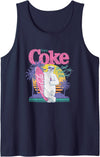 Coca-Cola Company Coca-Cola -Coke Polar Bear Summer Tank Top - Navy Blue