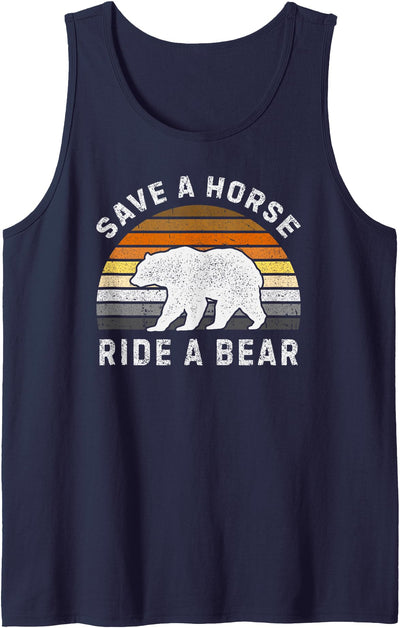 Mens Bear Community, Bear Flag, Funny Gay Bear Pride Tank Top