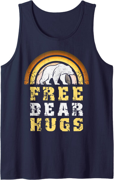 Mens Bear Community, Free Bear Hugs, Bear Flag, Gay Bear Pride Tank Top