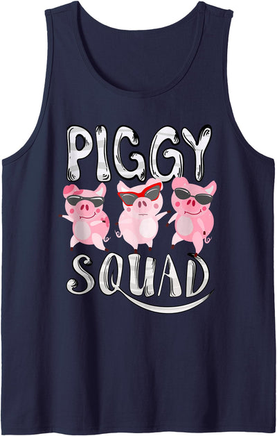 Piggy Squad | Cute Pig Farmer Animal Lovers Funny Farm Gift Tank Top