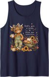 Highland Cow God's Got A Plan Mine was Terrible God's Got A Plan Mine was Terrible Christian Highland Cow Tank Top - Navy