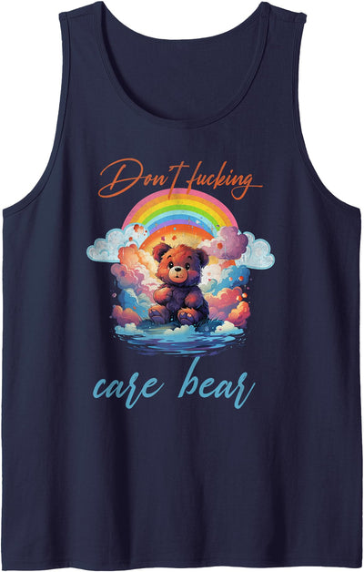 Don't fucking care bear Tank Top