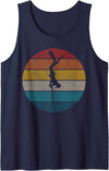 Spearfishing Apparel Co. Spearfishing Vintage Spear Fishing Fisherman Gift Tank Top - Navy Blue