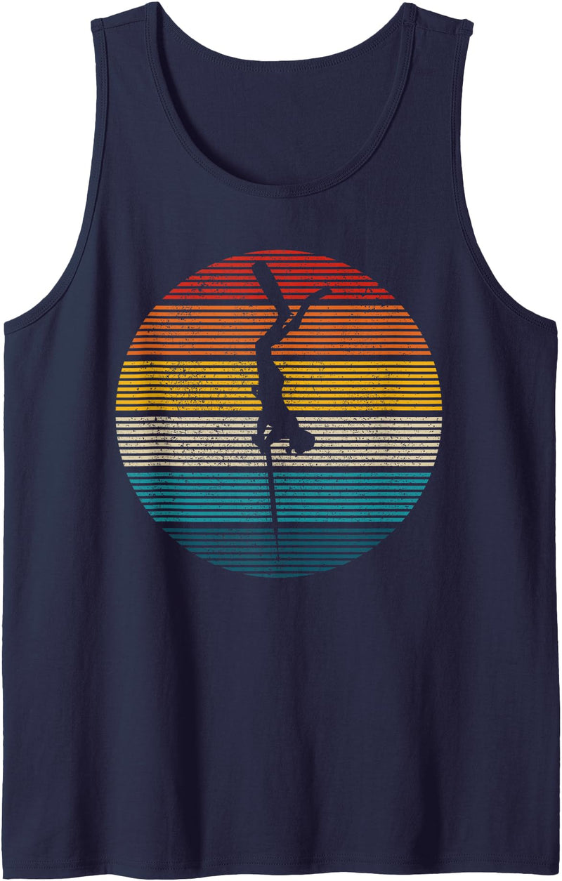 Spearfishing Apparel Co. Spearfishing Vintage Spear Fishing Fisherman Gift Tank Top - Navy Blue