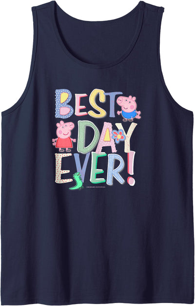 Best Day Ever Colorful Font Patterns Tank Top