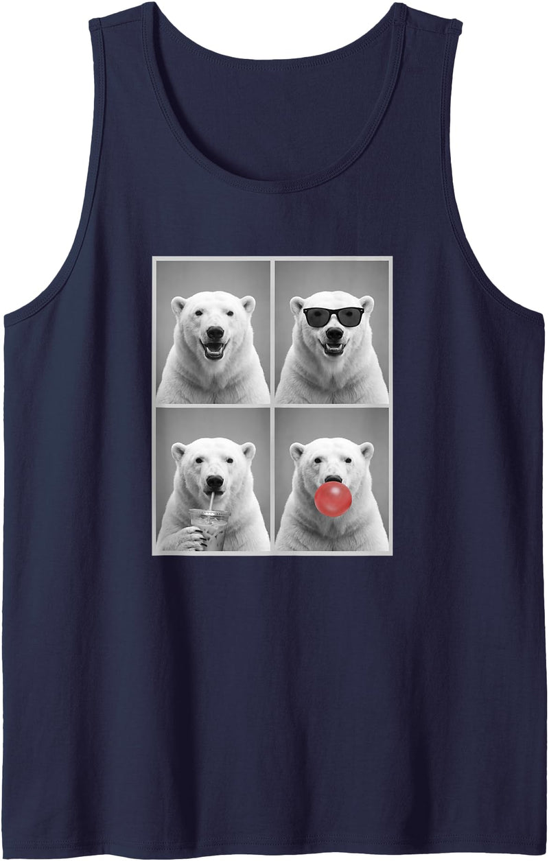 polar bears polar bear Shop Polar Bears Funny Polar Bear Tank Top - Navy Blue