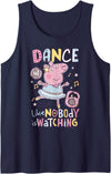 Peppa Pig Dance Like Nobody Is Watching Joyful Tank Top - Navy Blue