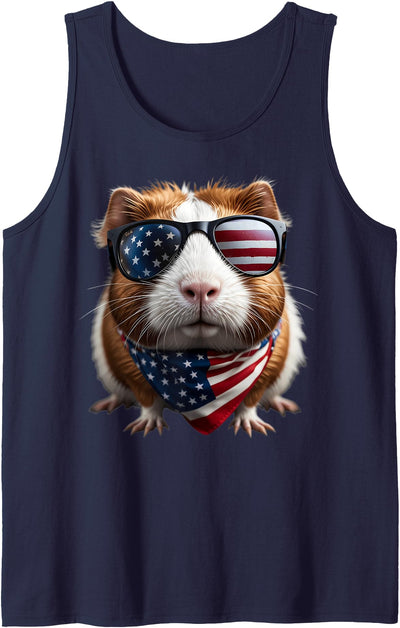 Guinea Pig 4th Of July American Independence Day Patriotic Tank Top