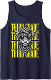 3rd Grade Student Teacher First Day Of School Tees Funny Third Grade Teacher Cute Cow Back to School Students Tank Top -