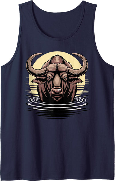 Cow Cool Water Buffalo Design Women Lover Tank Top