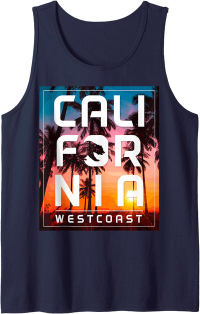California West Coast Pride Bear LA San Diego Vintage Cali Tank Top