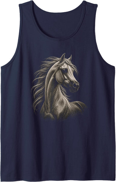 Animal Designs For Women & Men Arabian Horse Graphic Artwork Design Tank Top