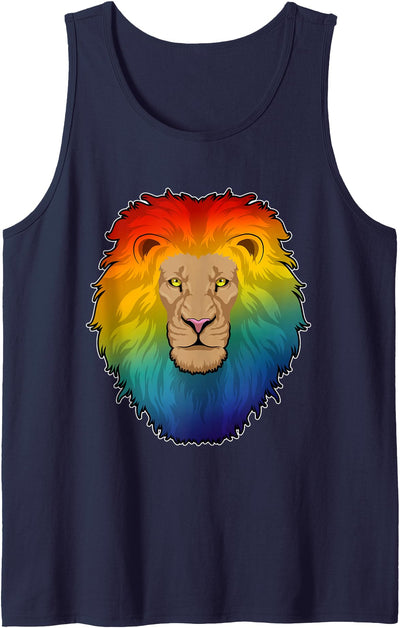Lion Rainbow Tank Top