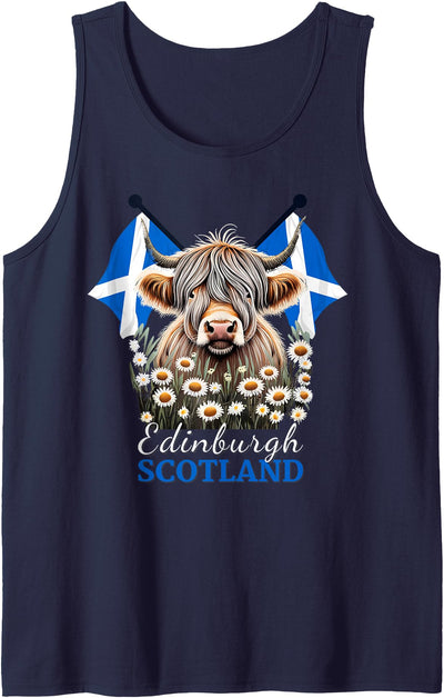 Matching Family Mom Dad Kids Edinburgh Scotland Highland Tank Top