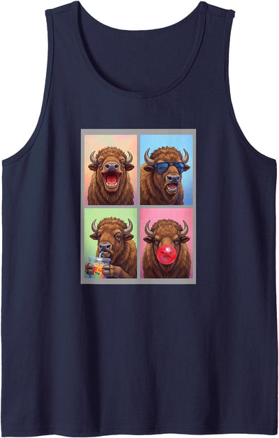 Cow Buffaloes Buffalo Shop Buffaloes Funny Buffalo Tank Top