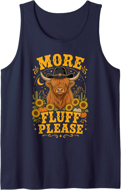 Cow Farmer Designs Highland Cow Tank Top