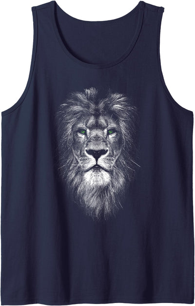 Cool Lion with Green Eyes Tank Top