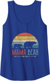 Funny Mama Bear Shirts Mama Bear Gifts For Mother Womens Cute Mama Bear Shirt Vintage Mother's Day Retro Mom Tank Top - Royal Blue