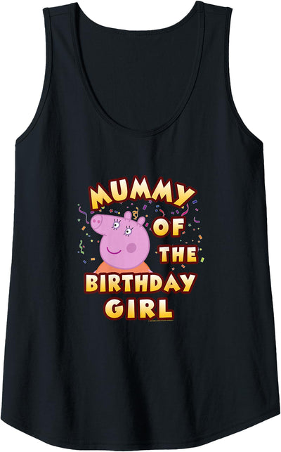 Womens Peppa Pig Mummy of The Birthday Girl Tank Top