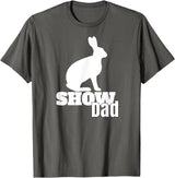 Show Dad Rabbit County Fair Livestock T-Shirt in Asphalt Grey