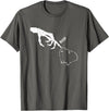 Guinea Pig Boop Skeleton Halloween Boys Girls Guinea Pig Scary Skeleton Hand Boop Funny Spooky Halloween T-Shirt - Asphalt Grey