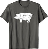 LGBTQIA+ Power Design Nasty Hungry Dirty Pig Design - Fun Gay Pig Pride - LGBTQIA+ T-Shirt - Asphalt Grey