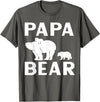 Papa & Mama Bear Outfit Papa Bear Polar Bear Kids T-Shirt - Asphalt Grey