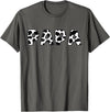 Cow Print Matching Family Apparel Papa Cow Print Family Matching Father's Day T-Shirt - Asphalt Grey