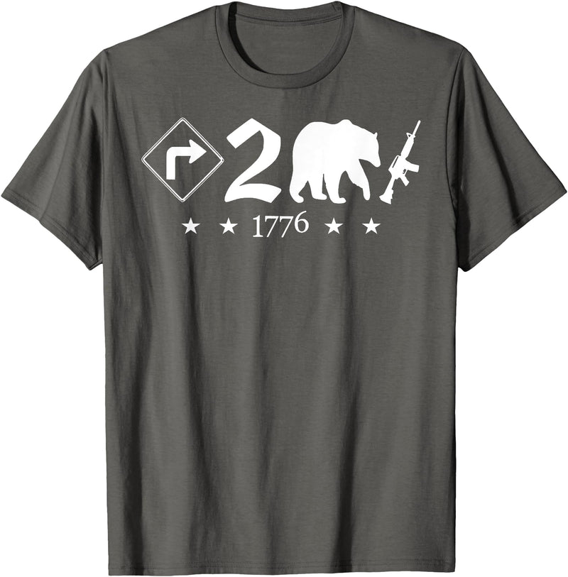 Right To Bear Arms Pro Gun & Patriotic Military Right To Bear Arms Pro Gun Funny Patriotic Military Women Men T-Shirt - Asphalt Grey