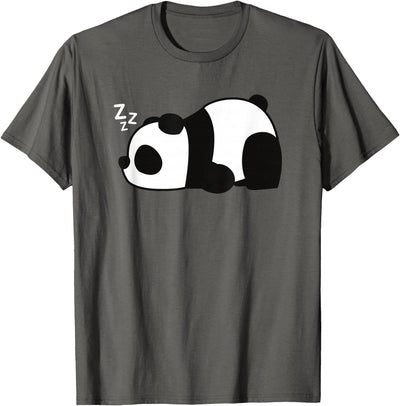 Funny Lazy Panda Bear Sleeping Grumpy Cute Animal Meme T-Shirt