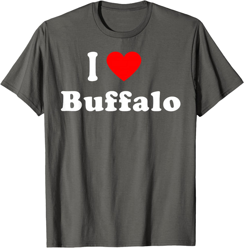I Love Buffalo City NY Hometown Matching Classic T-Shirt - Asphalt Grey