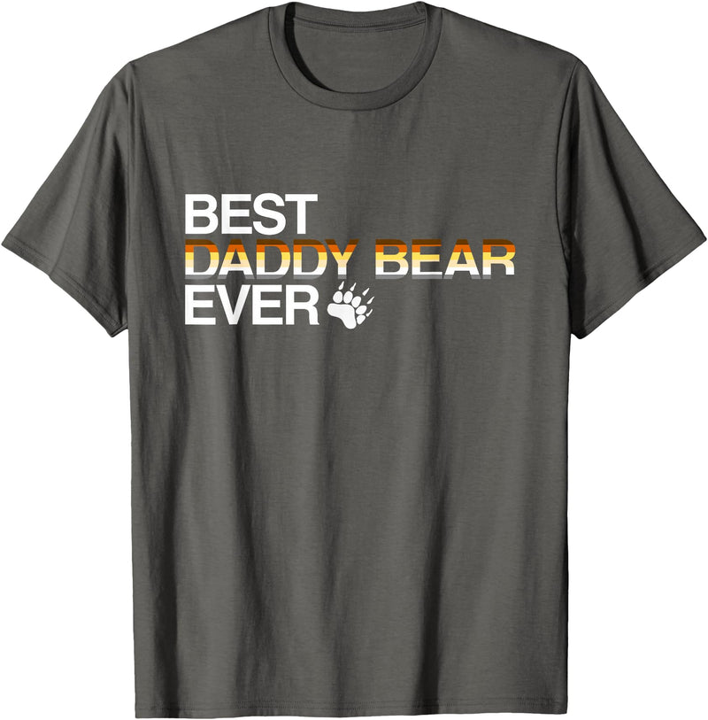 LGBT Love is Love Gay Bear Shirts LGBT Gay Pride Best Daddy Bear T-shirt T-Shirt - Asphalt Grey