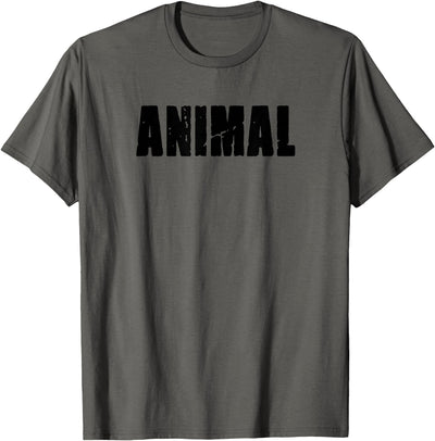 Animal Bold Text Graphic T-Shirt