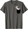 In My Your Pocket Food, Animales, Birds, Fish Pocket Animal Cute Cow Funny Cow Lover Adorable Pocket Cow T-Shirt - Asphalt