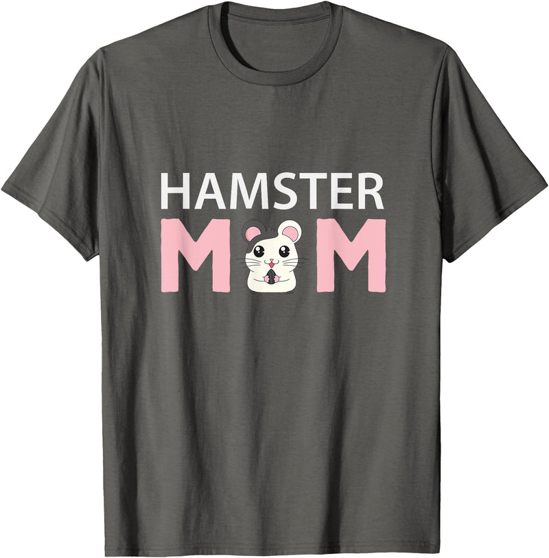 Hamster Mom Hamster T-Shirt - Asphalt Grey