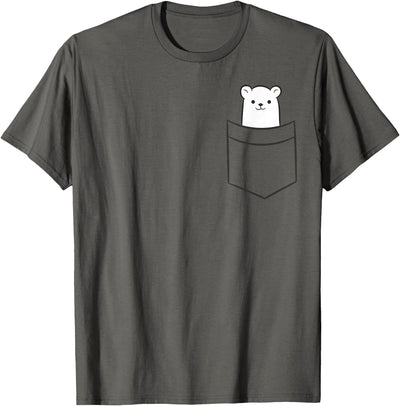 Arctic Polar Bear Tees And Gifts Polar Bear In The Pocket Funny Pocket Polar Bear T-Shirt