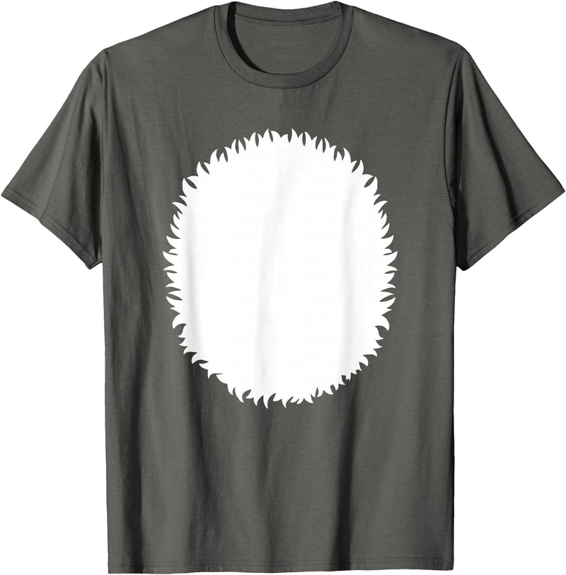 Animal Fur Costume Dress Up Shirts Panda Belly Skunk White Polar Bear Halloween Costume Shirt T-Shirt - Asphalt Grey