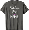 Angry Ant Graphics - Kunekune Pig Gifts Kune Kune Pig Gift for Women - Kunekune Pig Mama T-Shirt - Asphalt Grey