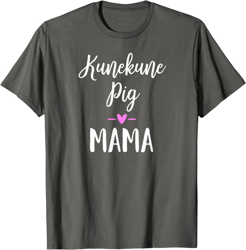 Angry Ant Graphics - Kunekune Pig Gifts Kune Kune Pig Gift for Women - Kunekune Pig Mama T-Shirt - Asphalt Grey