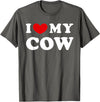 I Heart My Everything - Collection I Love My Cow, I Heart My Cow, I Love My Cow T-Shirt - Asphalt Grey