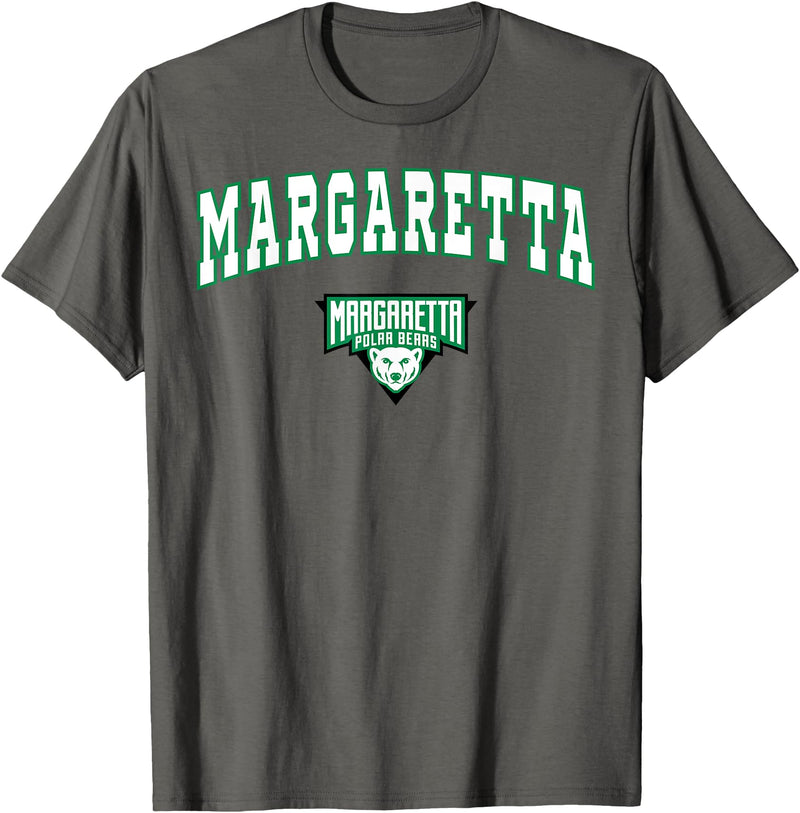 Official High School Fan Gear Margaretta High School Polar Bears T-Shirt C2 T-Shirt - Asphalt Grey