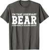 Bear Gifts Bear Tee Men Name Birthday Gifts Bear Personal Name Funny Bear T-Shirt - Asphalt Grey
