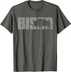 Bison Buffalo Apparel Bison Lover Buffalo Clothing - Buffalo Bison T-Shirt - Asphalt Grey